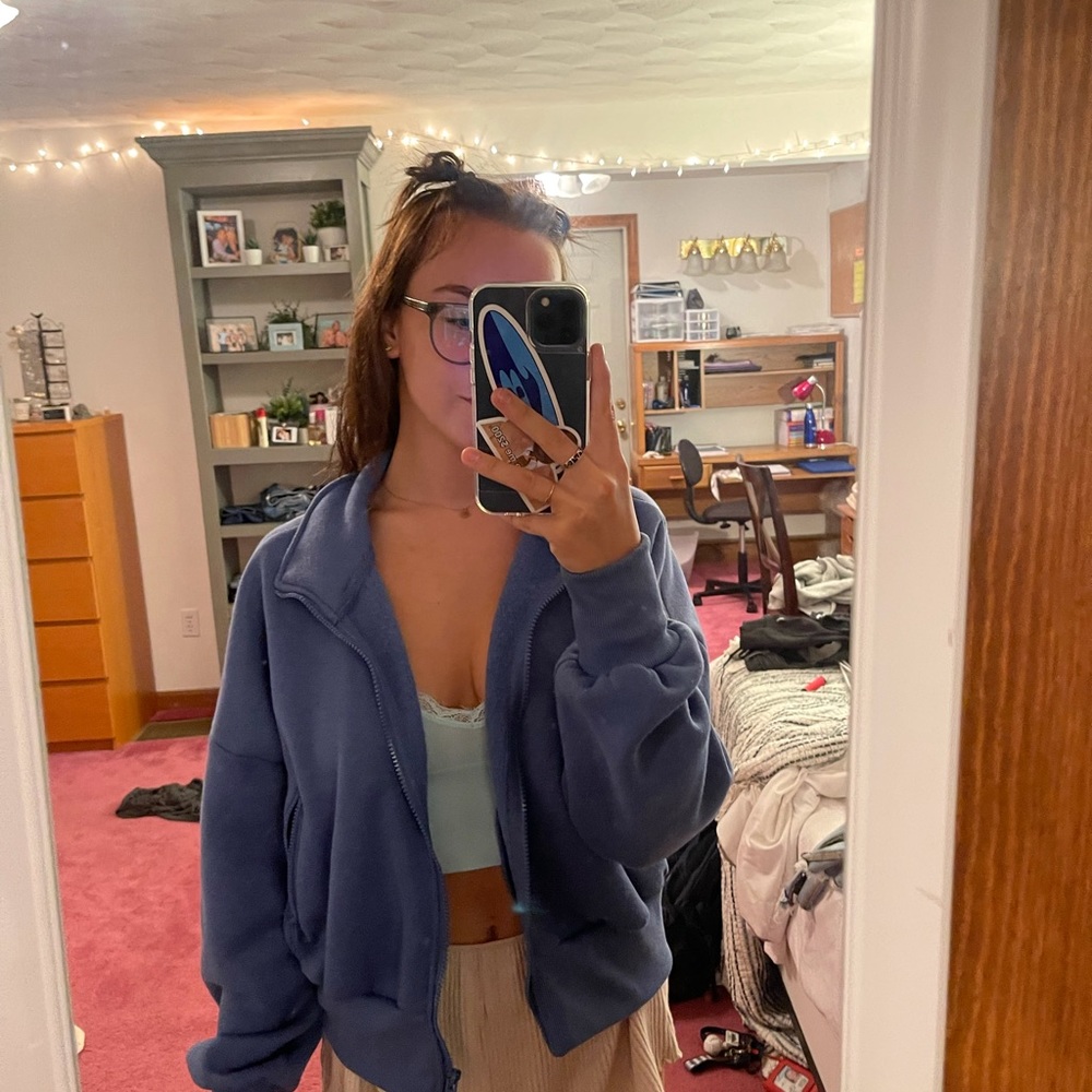 forever21 zip up sweatshirt